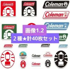 【20枚】Coleman コールマン アウトドア キャンプ 防水 ステッカー