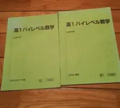 ２９日まで!駿台　高１ハイレベル数学　夏期、冬期講習テキスト　2016