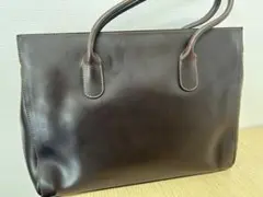 ダークブラウン レザー トートバッグ