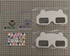 ちいかわ　ちいかわパーク　シール　カード　３Dメガネ