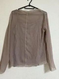 GRL ベージュ 長袖シャツ L《L》