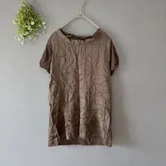 アドルフォドミンゲス［M］高見えシルク混上質素材　半袖Tシャツ　大人ナチュラル