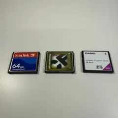 コンパクトフラッシュメモリーカード 64MB 32MB 8MB