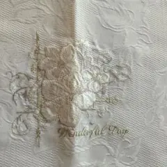 刺繍入りジャガードシーツ　三河繊維産元　154✕250cm　　未使用