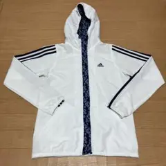 adidas フード付きジャケット ホワイト