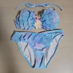 ナックルマーケット　フリルバンドゥビキニ　マーメイドビキニ　ターコイズ　Mサイズ