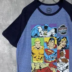 ジャスティスリーグ ラグランTシャツ XL