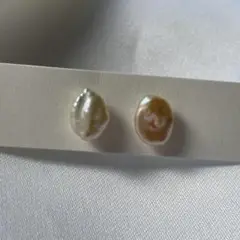 バロックパール　ピアス　シルバー925 ペールカラー