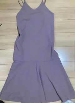 キャミピンクロングワンピース