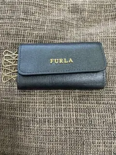 【新品未使用】FURLA ブラック レザー キーケース