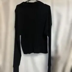 ブラック Mサイズ 長袖ニット