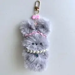 SALE モールドール モール人形 チャーム ふわふわ うさぎ