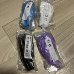 ハンドメイド　ホイップデコ用　ホイップ　4本セット　白　黒　青　紫