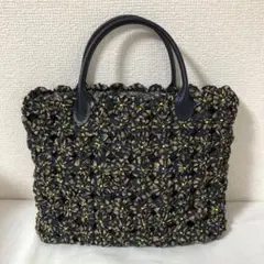 ハンドメイド　ヨーヨーキルト　ハンドバッグ