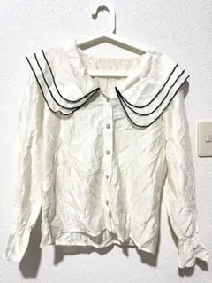 SHEIN セーラーカラー ブラウス トップス L 新品未使用