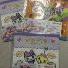 たまごっち ハンドタオル カラフル