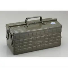[超美品]東洋スチール　工具箱　モスグリーン