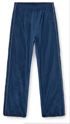 DIESEL SS25ネイビー ストレートパンツ ウエストゴム
