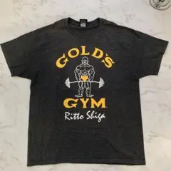 GOLD'S GYM Tシャツ Lサイズ ダークグレー Ritto Shiga