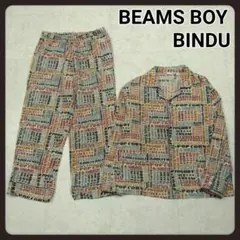 BEAMS BOY　BINDU　フードプリントパジャマ　セットアップ