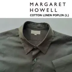 マーガレットハウエル COTTON LINEN POPLIN (L)