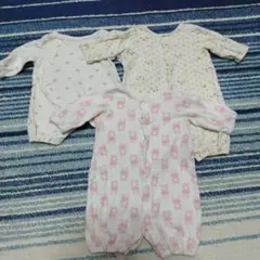 ロンパース 50～60サイズ 3枚セット