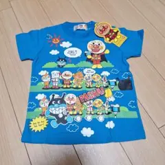 新品未使用90cmアンパンマン Tシャツ 青