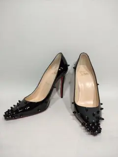 ■クリスチャン ルブタン■ヒール パンプス スパイクスタッズ スワロ