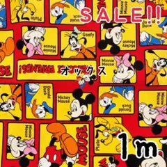 再入荷★SALE★コッカ ディズニー オックス ミッキーマウス プリント 1m