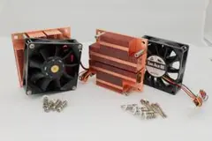 【２個セット】San Ace 80 ファンとヒートシンクセット
