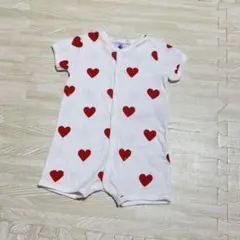プチバトー　半袖ロンパース