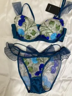 新品Ravijour 花柄ブラジャーショーツセット　C65