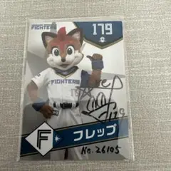 北海道日本ハムファイターズ　フレップ　直筆サイン入りカード