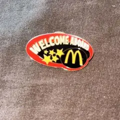 welcome aboard マクドナルド　バッジ