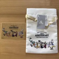 ディズニーストア 25周年 巾着 ポストカード ミッキー ミニー