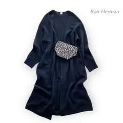 Ron Herman ロンハーマン ロングカーディガン 黒・濃紺系 モヘア XS