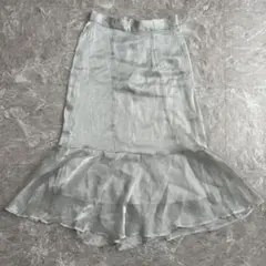 マジェスティックレゴン（M）ロングマーメイドスカート＊フレア＊光沢＊ウエストゴム