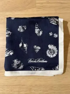 【新品未使用】Brooks Brothers ネイビー ハンカチ