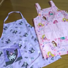 子ども用エプロン 2点