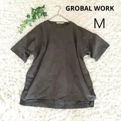 グローバルワーク トップス カットソー【M】 肩ジッパー 両サイドポケット