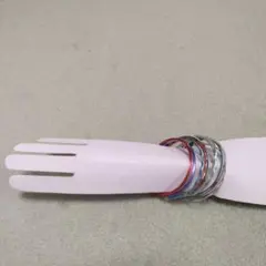 カラフルメタル ブレスレットセット 12個