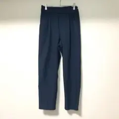 ✨美品✨ パンツ ♡ カジュアル シンプル ウエストゴム 美脚 楽ちん 紺