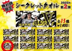 阪神タイガース　小幡竜平選手　勝利のVタオル