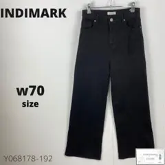 INDIMARK インディマーク ブラックパンツ ストレッチ シンプル 万能 L