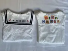 MIKI HOUSE セーラー襟 Tシャツ　二枚セット