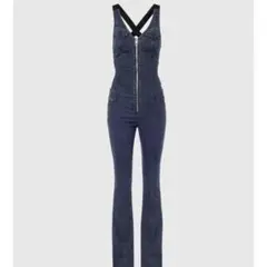 GUESS ジャンプスーツ ダメージ加工デニム ストレッチ バイカー グランジ GUESS ジャンプスーツ ダメージ加工デニム ストレッチ バイカー
