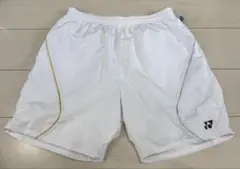 ヨネックス ホワイト バドミントンパンツ メンズL