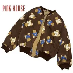 【PINK HOUSE】ベア刺繍入りブルゾン