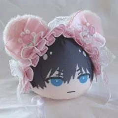 ヘッドドレス おまんじゅう ちびぐるみ ブルーロック ぱぺっと 猫耳 桃 ピーチ