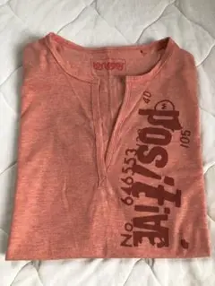 ユニクロ　オレンジ 半袖 Tシャツ Lサイズ